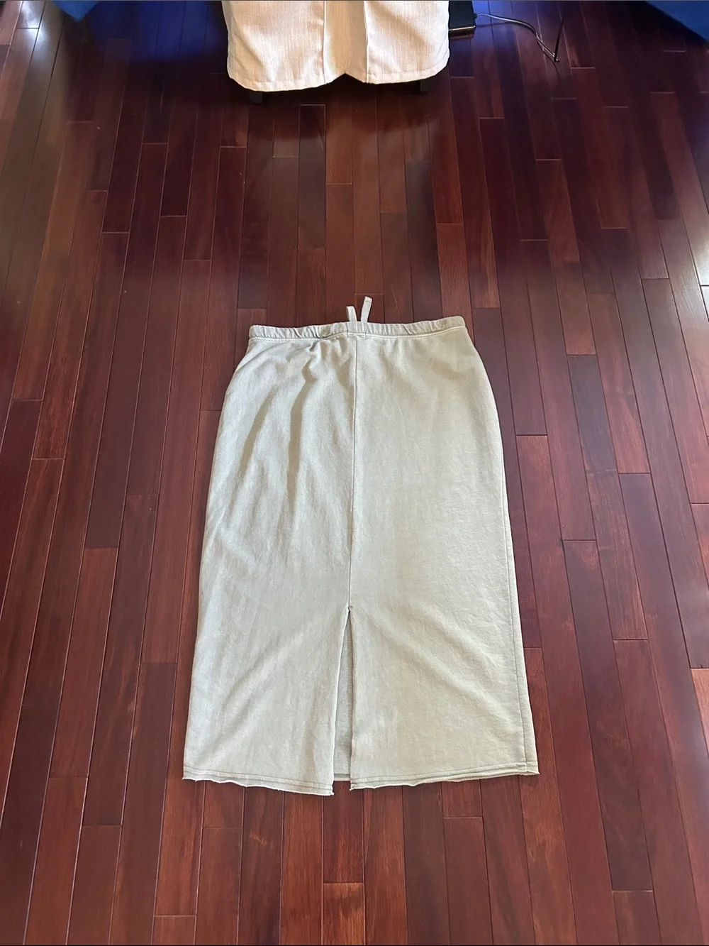 Thread & Supply Women's Green Drawstring Midi Skirt - Picture 3 of 7